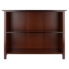 Alternate image 2 for Milan Wide 2-Section Storage Shelf, Walnut