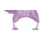 Alternate image 2 for Fab Big Girl's 2 Pc Ombre Heidi Hat & Gloves Set Lavander One Size