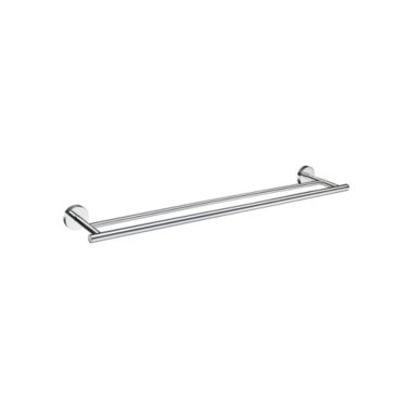 Smedbo Home Doubled Towel Rail 24" Polished Chrome. View a larger version of this product image.