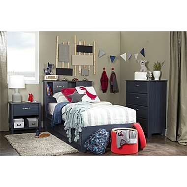 South Shore South Shore Ulysses 1-Drawer Nightstand - Blueberry. View a larger version of this product image.