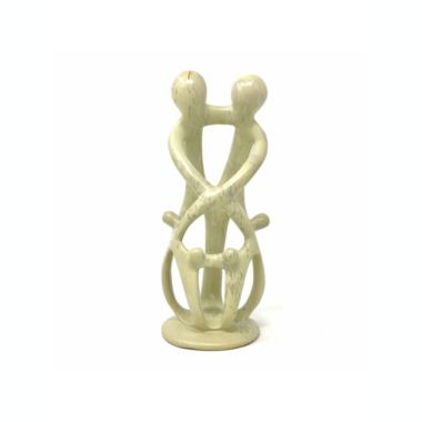 Global Crafts Natural Stone 10 Inch Soapstone Family Sculpture 2 Parents 4 Children. View a larger version of this product image.