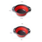 Alternate image 1 for Collapsible Plastic Colander Space Saving Design Square 2pcs  -  Blue