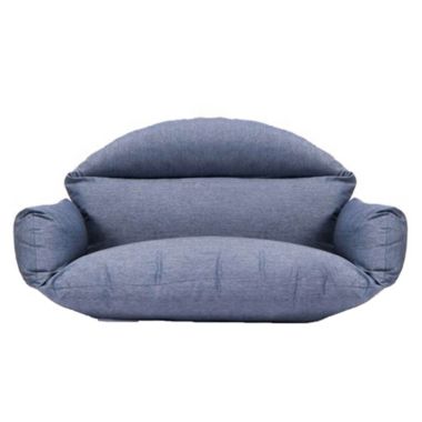 LeisureMod Hanging 2 person Egg Swing Cushion - Charcoal. View a larger version of this product image.