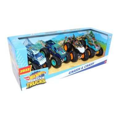 Hot Wheels Monster Trucks 1  64, 4 Pack Gnash & Clash. View a larger version of this product image.