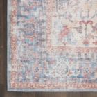 Alternate image 3 for Nicole Curtis Machine Washable Series 1 Vintage Medallion Area Rug Blue/Multi 4' x 6'