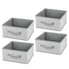 Alternate image 0 for mDesign Fabric Modular Closet Organizer Box for Cube Units, 4 Pack