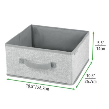 mDesign Fabric Modular Closet Organizer Box for Cube Units, 4 Pack. View a larger version of this product image.