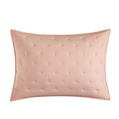 Chic Home Chyle Tufted Cross Stitched Design Bedding Quilt Set - King 104x90", Blush. View a larger version of this product image.
