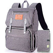 KeaBabies Explorer Diaper Backpack Bag, Large, Waterproof Baby Diaper Bags, Multi Functional Diaper Backpacks (Classic Gray)