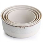 Alternate image 2 for Laurie Gates California Designs Mauna 8 Piece Melamine Nesting Storage Bowl Set in Cracked White