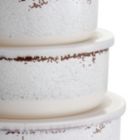 Alternate image 3 for Laurie Gates California Designs Mauna 8 Piece Melamine Nesting Storage Bowl Set in Cracked White