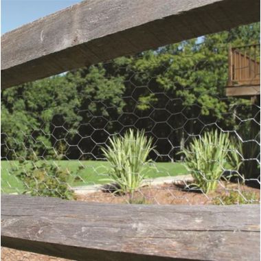 Garden Zone Galvanized Steel Hex Poultry Rolled Netting, 2 feet x 50 feet. View a larger version of this product image.