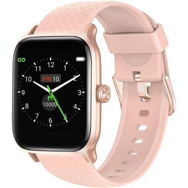Letsfit Smart Watch Fitness Tracker with Heart Rate & Sleep Monitor & Blood Oxygen Saturation Compatible with iPhone & Android Phones - EW1 - Pink. View a larger version of this product image.