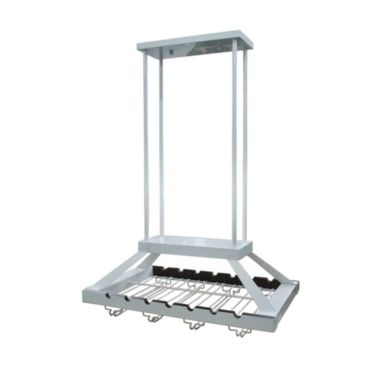 Elegant Designs Contemporary 2 Light LED Overhead Wine Rack - White. View a larger version of this product image.