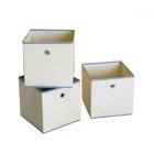 Alternate image 0 for Proman Products Contemporary Decorative Colonial Fabric Bins in Beige
