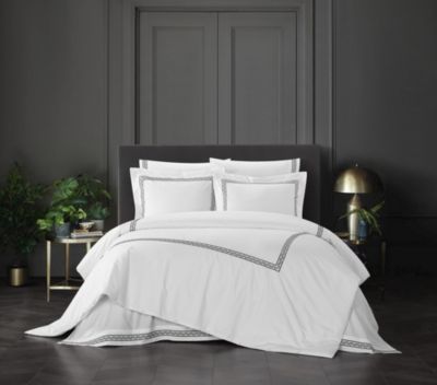 3 Piece Satin Stripe Duvet Quilt Cover with Pillow Case Bed Linen Bedding Set 