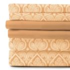 Alternate image 1 for Lux Decor Collection 6-Pieces Deep Pocket Microfiber Printed Bed Sheet Set in Full Size Taupe