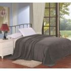 Alternate image 0 for Super Plush Comfy Solid Microplush Blanket Queen - Grey
