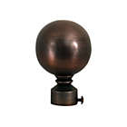 Alternate image 1 for Versailles LX01 Ball Finial Rod Set - 48x86", Antique Bronze/Brown