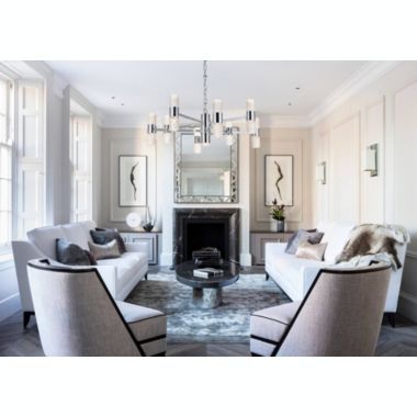 Elegant Lighting Luxurious Vega 17 Light LED Pendant for Living Room, Kitchen, Bedroom & Hallway, Chrome. View a larger version of this product image.