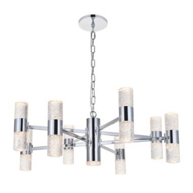 Elegant Lighting Luxurious Vega 17 Light LED Pendant for Living Room, Kitchen, Bedroom & Hallway, Chrome. View a larger version of this product image.