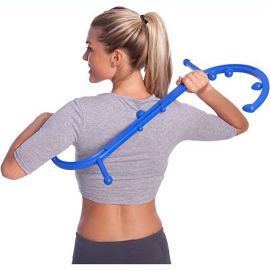 Maison Products Back Massager Trigger Point Cane, Deep Tissue Self Massager for Pain Relief, Fibromyalgia Relief, Neck, Shoulder, Foot Massager. View a larger version of this product image.