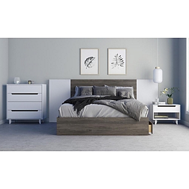 Nexera Queen Size Storage Platform Bed. View a larger version of this product image.