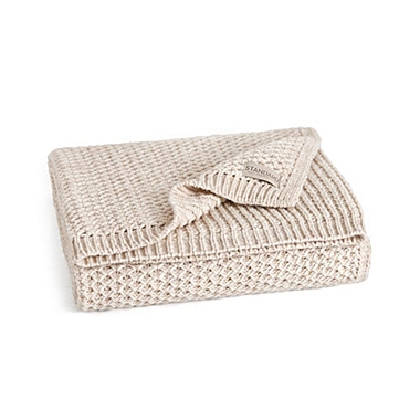 Standard Textile Home - Knit Throw, Beige. View a larger version of this product image.