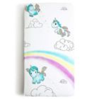 Alternate image 1 for JumpOff Jo Fitted Crib Sheet, Cotton Crib Sheet for Standard Sized Crib Mattresses, Hypoallergenic and Breathable, 28" x 52",  Unicorn Pixie Dust