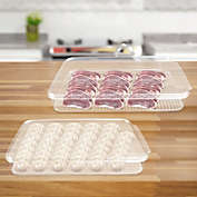Stock Preferred Modern PET material Fridge Container in 2-Pcs Clear
