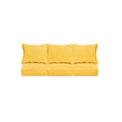 Outdoor Living and Style 25" Sunflower Yellow Sunbrella Deep Seating Pillow and Sofa Chair Cushion