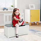 Alternate image 1 for Costway Kids Wooden Bench Chair Storage Stool