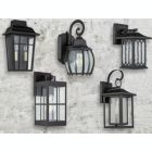 Alternate image 3 for ELE Light & Decor Pearl Black Outdoor Hardwired Wall Lantern Sconce with No Bulbs Included