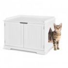 Alternate image 0 for Hooya Cat Litter Box Enclosure with Double Doors for Large Cat and Kitty (White)