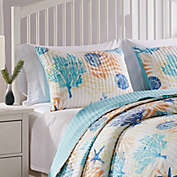 Greenland Home Fashions Montego Pillow Sham - King 26x36", Aqua