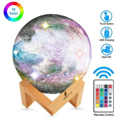 Noa Store Galaxy Moon Night Lamp - Night Light 16 Colors USB Charging, Touch. View a larger version of this product image.