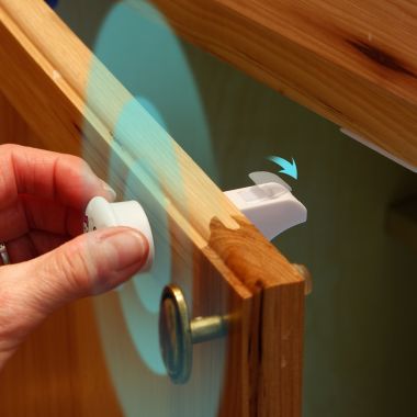 Jool Baby Products Magnetic Cabinet Locks, Discreet, Damage-Free Adhesives, Easy Installation Tool (12 Pack). View a larger version of this product image.