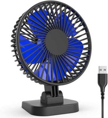 Kitcheniva 4-Inch Portable USB Mini Cooling Fans, Blue