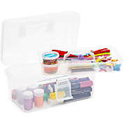 Bright Creations Craft Storage Box with Lid and Removable Tray (10 x 6 x 5.75 in)