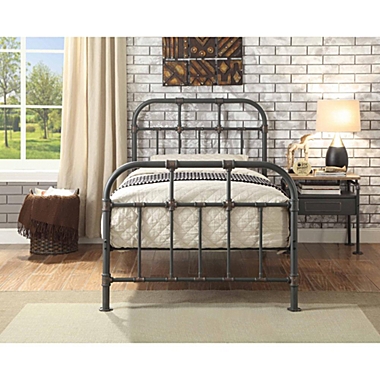 Acme Furniture Nicipolis Twin Bed - Sandy Gray. View a larger version of this product image.
