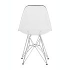 Alternate image 2 for LeisureMod Cresco Molded Plastic Eiffel Side Chair - Clear