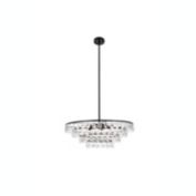 Elegant Lighting Ella 28 inch pendant in black