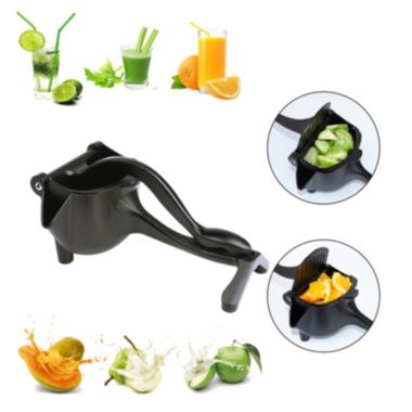 RAINBEAN Metal Aluminum Alloy Heavy Duty Hand Press Lemon Squeezer in Black. View a larger version of this product image.
