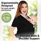 Alternate image 1 for KeaBabies Baby Wraps Carrier, Baby Sling, All in 1 Stretchy Baby Sling Carrier for Infant (Trendy Black)