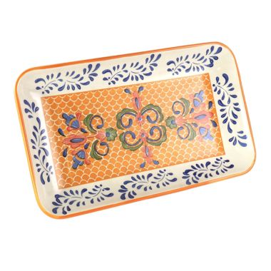 Laurie Gates Rectangluar 14.8 Inch Stoneware Platter. View a larger version of this product image.
