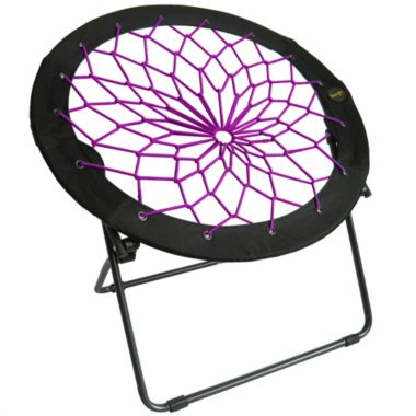 Zenithen Limited Bungee Folding Dish Circular Dorm/Bedroom Chairs (Pack of 1, Plum). View a larger version of this product image.