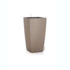 Alternate image 1 for Lechuza USA 30" Sand Brown All In One Cube Matte Smooth Finish Planter