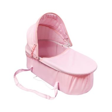 Badger Basket Co. Pink Gingham 3-in-1 Doll Pram, Carrier, and Stroller. View a larger version of this product image.