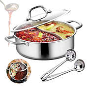 Stock Preferred 28cm(11inch) Stainless Steel Dual-Sided Cooking Stockpot With Lid