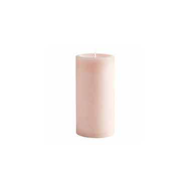 Pier 1 Pink Champagne 3X6 Mottled Pillar Candle. View a larger version of this product image.